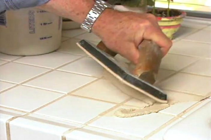 How To Replace Tile Grout In A Kitchen Countertop Ron Hazelton