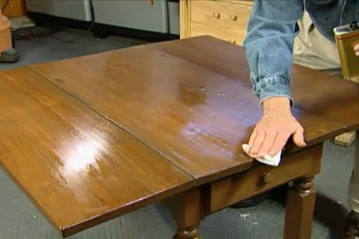 restore dull finish kitchen table