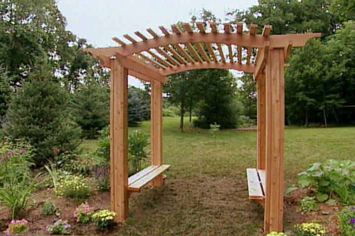 How To Build A Wood Arbor For Garden Or, How To Build An Arched Garden Arboriculture